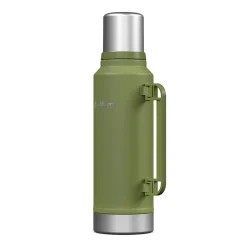 Stainless Steel Vacuum Insulated Termo Classic Bottle with Carry Handle, 47 oz., Green (OUTD9409)<Outdoors Professional Sale