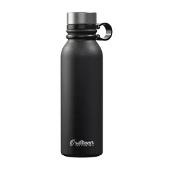 Outdoors Professional Stainless Steel Double-Walled Vacuum-Insulated Travel Bottle, 20 oz., Retro Good Vibes (OUTD9294)