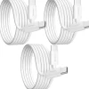 USBC Certified Charging Cables USB-C to USB-C Charging Cable, 10 ft., White, 3/Pack (MFIWHITE10FTX2)<Overtime Discount