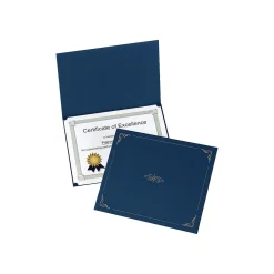 Awards & Certificates*Oxford Certificate Holders, 11.25" x 8.75", Dark Blue, 5/Pack (29900235BGD)