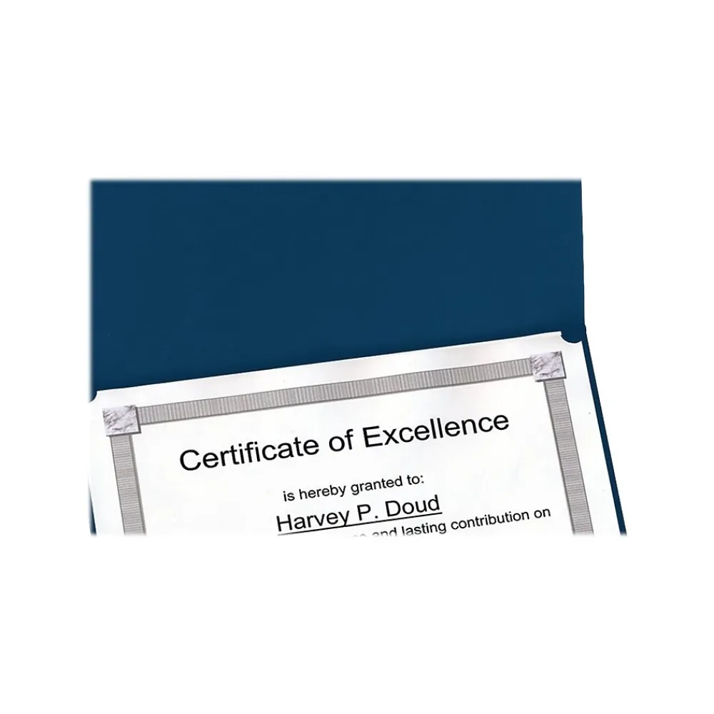 Awards & Certificates*Oxford Certificate Holders, 11.25" x 8.75", Dark Blue, 5/Pack (29900235BGD)