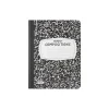 Composition Notebooks|Oxford Composition Notebooks, 9.75" x 7.5", Wide Ruled, 120 Sheets, Black (09-6120)