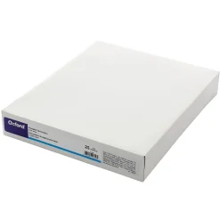 Dividers|Oxford Custom Label Dividers, Self-Stick Tab Labels, 8-Tab, Letter, White, 25 Sets