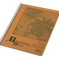 Subject Notebooks|Oxford Earthwise 1-Subject Notebooks, 8.5" x 11", College Ruled, 80 Sheets, Kraft (25-480R)