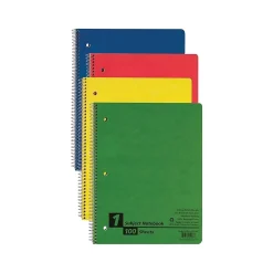 Subject Notebooks|Oxford Earthwise 1-Subject Notebooks, 8.5" x 11", College Ruled, 100 Sheets, Each (25-207R)