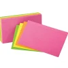 Index Cards*TOPS Oxford Glow 4" x 6" Index Cards, Lined, Assorted, 100/Pack, 10 Packs/Bundle (ESS99755)