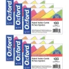 Index Cards*Oxford Glow Index Cards, 4" x 6", 100 Per Pack, 6 Packs (ESS99755-6)