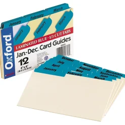 Index Cards*Oxford Index Card Files, 4" x 6", Multicolor (04613)