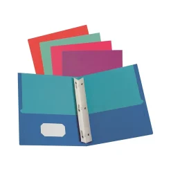 Pocket Folders|Oxford 2-Pocket Fastener Folder, Assorted Colors (55776)