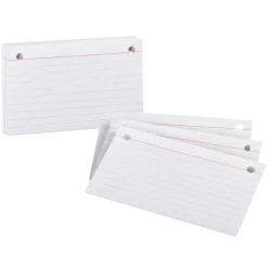 Index Cards*Oxford ® Printable Ruled Index Card, 3" x 5", Ruled, White, 50/pack (7351)