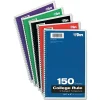 Subject Notebooks|Oxford 3-Subject Notebook, 6" x 9 1/2", College Ruled, 150 Sheets, Assorted Colors (65362)