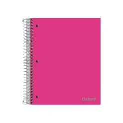Subject Notebooks|Oxford 5-Subject Notebooks, 8.5" x 11", College Ruled, 200 Sheets, Assorted Colors (10588)