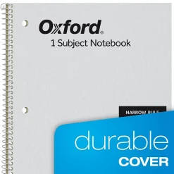 Subject Notebooks|Oxford 1-Subject Notebooks, 8" x 10", Narrow Ruled, 80 Sheets, Kraft (25-403R)