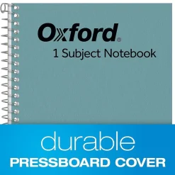 Subject Notebooks|Oxford 1-Subject Notebooks, 5" x 7.75", College Ruled, 80 Sheets, Blue (65119)
