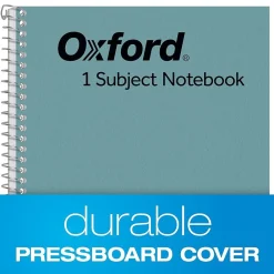 Subject Notebooks|Oxford 1-Subject Notebooks, 6" x 9.5", College Ruled, 80 Sheets, Blue (65121)