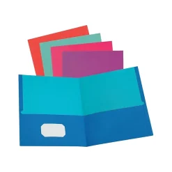 Pocket Folders|Oxford Twisted 2 Pocket Portfolio Folders, Assorted Colors (OXF 52074)