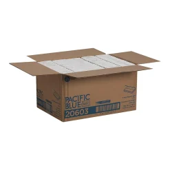Pacific Blue Basic C-Fold Paper Towels, 1-ply, 240 Sheets/Pack, 10 Packs/Carton (20603)