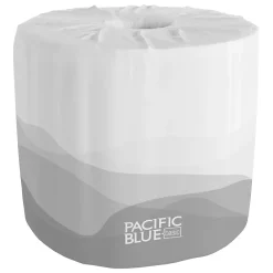 1-Ply Inner Wrapped Embossed Toilet Paper by GP PRO, White, 550 Sheets/Roll, 80 Rolls/Case (19881/01)<Pacific Blue Basic Clearance