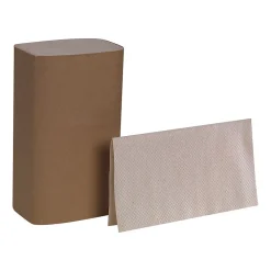 Pacific Blue Basic Recycled Single Fold Paper Towels, 1-ply, 250 Sheets/Pack, 16 Packs/Carton (23504)