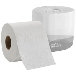 Standard Toilet Paper, 2-Ply, White, 550 Sheets/Roll, 80 Rolls/Carton (19880/01)<Pacific Blue Basic Clearance