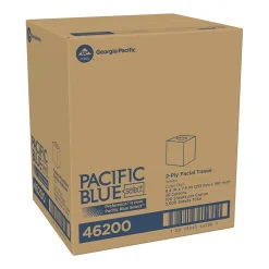 Facial Tissue, 2-ply, 100 Tissues/Box, 36 Boxes/Pack (46200)<Pacific Blue Select Hot