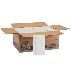 Pacific Blue Select Recycled Multifold Paper Towels, 2-ply, 125 Sheets/Pack, 16 Packs/Carton (21000)