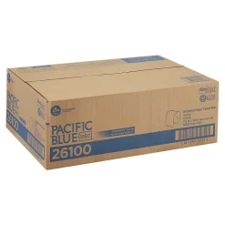 Pacific Blue Select Recycled Hardwound Paper Towels, 1-ply, 1000 ft./Roll, 6 Rolls/Carton (26100)