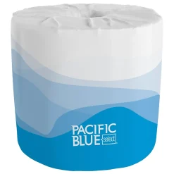 Standard Toilet Paper, 2-Ply, White, 550 Sheets/Roll, 80 Rolls/Carton (18280/01)<Pacific Blue Select Sale