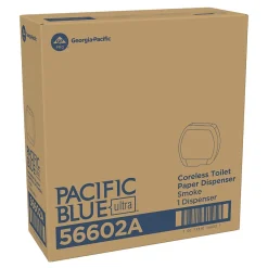 Coreless Toilet Paper Dispenser, Smoke (56602A)<Pacific Blue Ultra Clearance
