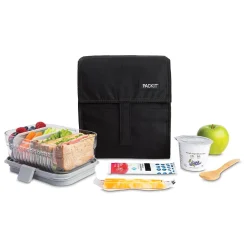 PACKiT Freezable Lunch Bag, Black (PKT-PC-BLA)