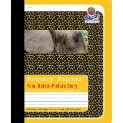 Composition Notebooks|Pacon Composition Notebooks, 9.75" x 7.5", College Ruled, 100 Sheets, Yellow (P2426)