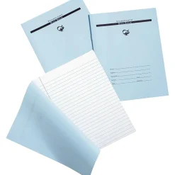 Notebooks|Pacon Corporation Examination Books, 4 Sheets/8 Pages, Wide Ride, Blue Cover, 7"H x 8 1/2"W