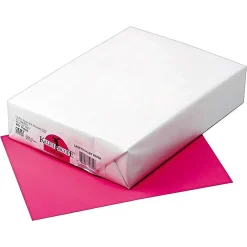 Multipurpose Paper*Pacon Kaleidoscope Multipurpose Paper, 24 lbs., 8.5" x 11", Hot Pink, 500/Ream (102052)