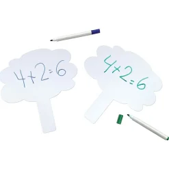 Dry Erase*Pacon Quick Response Dry-Erase Whiteboard, 9" x 9.5", 10/Pack (PAC9011-10)