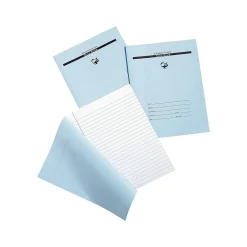 Notebooks|Pacon 1-Subject Exam Notebooks, 7" x 8.5", Wide Ruled, 8 Sheets, Blue (PBB7816)