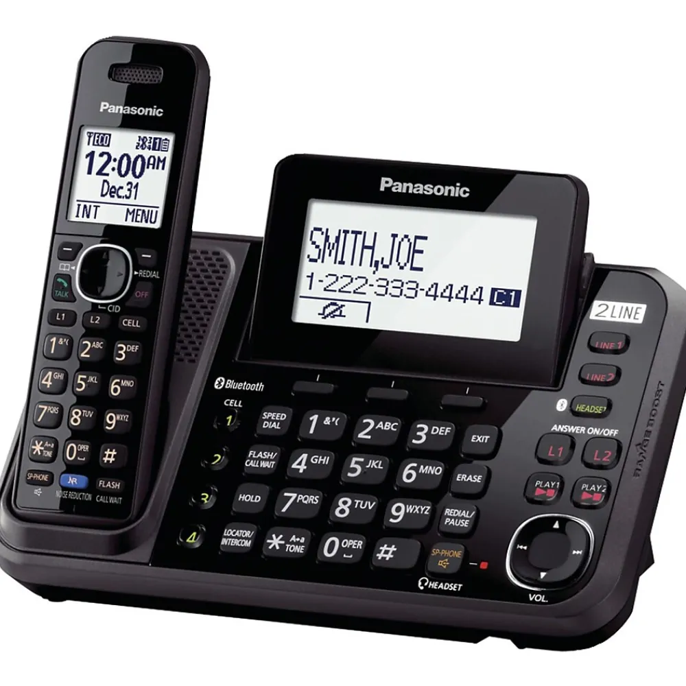 Panasonic Bluetooth KX-TG9541B Cellular Convergence Solution Landline Telephone, 1-Handset System (TLDKXTG9541B)