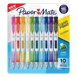 Pencils|Paper Mate Clearpoint Mechanical Pencil, 0.7mm, #2 Medium Lead, 10/Pack (2081802)