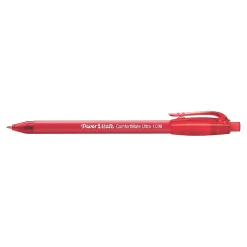 Pens|Paper Mate ComfortMate Ultra Retractable Ballpoint Pen, Medium Point, Red Ink, Dozen (6320187)