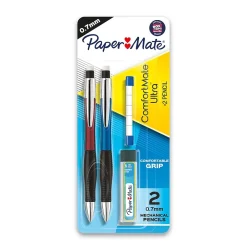 Pencils|Paper Mate ComfortMate Ultra Mechanical Pencil, 0.7mm, #2 Medium Lead, 2/Pack (1738796)