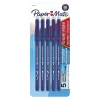 Pens|Paper Mate Eraser Mate Erasable Ballpoint Pen, Medium Point, Blue Ink, 5/Pack (3153558PP)