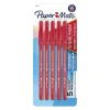 Pens|Paper Mate Eraser Mate Erasable Ballpoint Pen, Medium Point, Red Ink, 5/pk (31735)