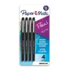 Pens|Paper Mate Flair Felt Pen, Medium Point, 0.7mm, Black Ink, 4 Pack (84344)