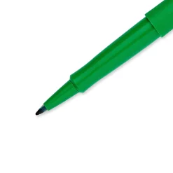 Pens|Paper Mate Flair Felt Pen, Medium Point, Green Ink, Dozen (8440152)