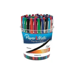 Pens|Paper Mate Flair Felt Pen, Medium Point, Assorted Ink, 48/Pack (4651)