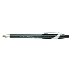 Pens|Paper Mate FlexGrip Elite Retractable Ballpoint Pen, Fine Point, Black Ink, Dozen (85582)