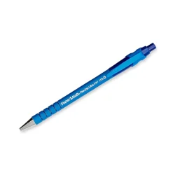 Pens|Paper Mate FlexGrip Ultra Recycled Retractable Ballpoint Pen, Fine Point, Blue Ink, Dozen (9560131)
