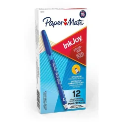 Pens|Paper Mate InkJoy 2 in 1 Stylus Ballpoint Pen, Medium Point, Blue Ink, Dozen (1951349)