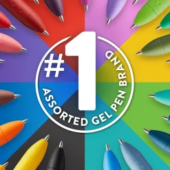 Pens|Paper Mate InkJoy Retractable Gel Pen, Medium Point, Assorted Ink, 8/Pack (1958946) Assorted Colors