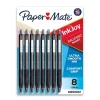 Pens|Paper Mate InkJoy 300RT Retractable Ballpoint Pen, Medium Point, Black Ink, 8/Pack (1781565/1945920)