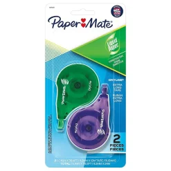 Correction & White-Out|Paper Mate Mate Liquid Paper DryLine Correction Tape, White, 2/Pack (6137206)